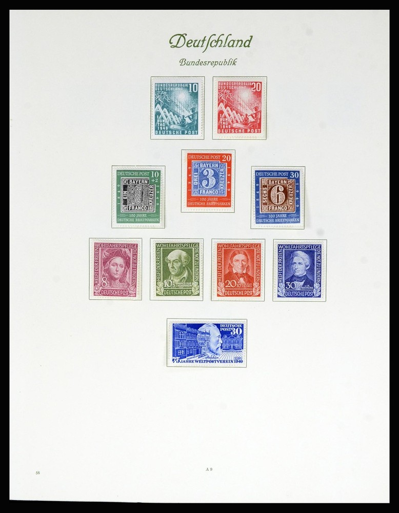 GERMANY 1948-1982 BRD BERLIN MNH MH Used in 3 BOREK Album Stamp Collection
