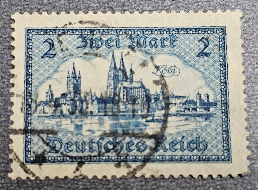 Stamp Germany Reich 2 Mark 1933 Bauwerke Köln Mi. Nr. 365 (34247)