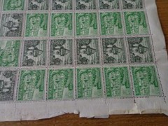 Germany 3 Rd Reich original SHEET-Bogen- Block 1939 WHW Bauwerke Rare 5&6 pfe