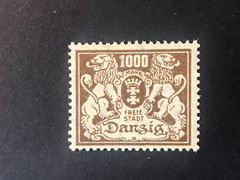 Germany POLAND DANZIG 1921 FREE STATE, 1000 Mark MNH /s3 #126