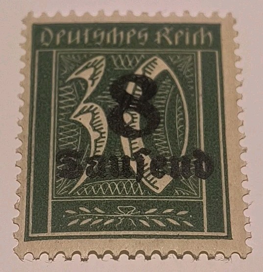Rare 1923 Germany 8000/30 pf Inflation Era Stamp MNH/OG
