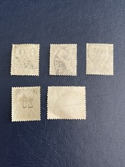 SAARGEBIET-Germany-EMPIRE-1920-1921, 5 Stamps, VF, See Photos