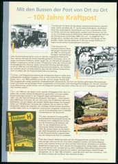 GERMAN POST ANNIVERSARY-FDC 2005 KRAFTPOST AUTOMOBILE POSTBUS CARS BUS ‚u731