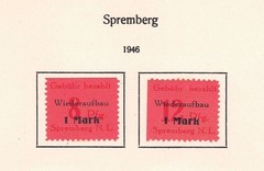 Spremberg – 1946 Mi. 15A-16A, Reconstruction