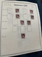 21 ALBUM PAGES BAUTENSERIE 1948 SORTED USED 1149