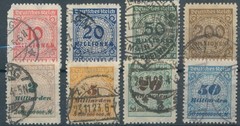 GERMAN EMPIRE: INFLA 318B-330B ALL USED, SOME SIGNED !!