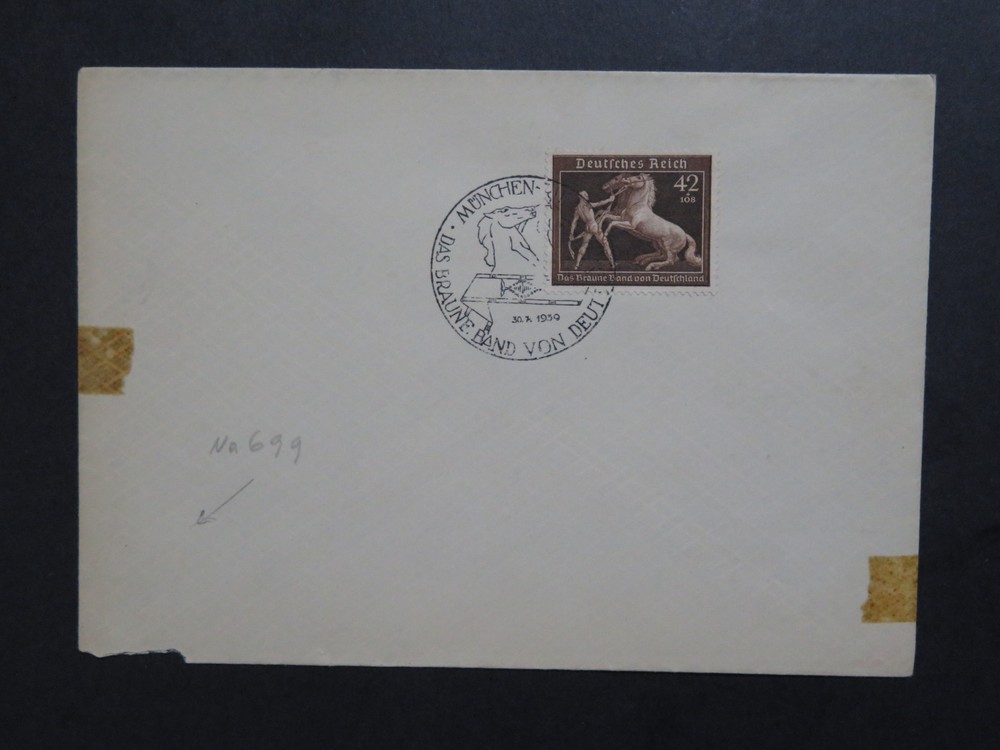 Germany SC# B142 On Brown Ribbon Event Cover / LL Corner Tear – Z8315