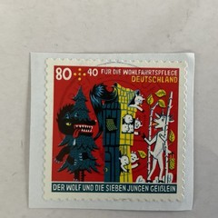 4 Germany stamps~2016-2020~Semi-postal~fairy tales~Red Riding Hood~Brave tailor