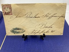 Germany 1873 Cover Michel 27 Large Shield 1g Maroon Frankfurt to Berlin Clear