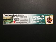 GERMANY STAMP BOOKLET 1989 RED CROSS CHRISTMAS NOEL ROTES KREUZ RARE!! xa89