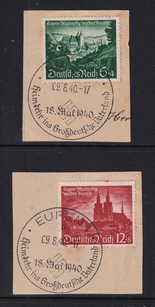GERMANY 1940 Eupen & Malmedy set of 2 SG 736-737 Used