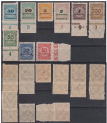 GERMANIA IMPERO TEDESCO 1923 Inflazione – Cifra in un cerchio 9 valori MNH/**