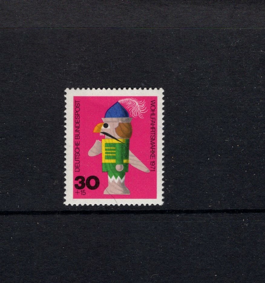 Germany 1971 WOODEN TOY NUTCRACKER SC B478 MNH