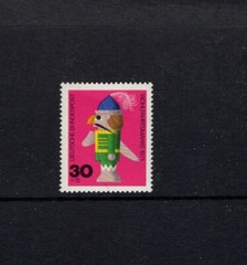 Germany 1971 WOODEN TOY NUTCRACKER SC B478 MNH