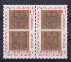 Bundesrepublik MNH ** 585 Scott 998 20 yrs Bundesrepublik pair