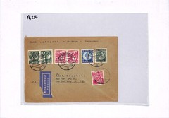 Germany RHEINLAND-PFALZ *Goethe* 1949 Air Mail Cover Bad Kreuznach USA NY YG236
