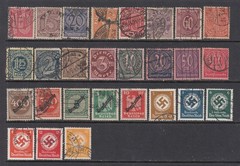 Germany WW1 and WW2 OFFICIALS – Back of the Book Issue (USED) NICE