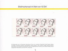 GDR stamps for you, leaflet, for the budgets of the new federal states