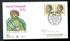 Germany – BRD : Lucas Cranach First Day Cover from 1972 – used