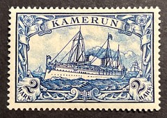 Travelstamps:Germany German Kamerun Stamps 2m Kaiser’s Yacht mint OG VLH UnWmk