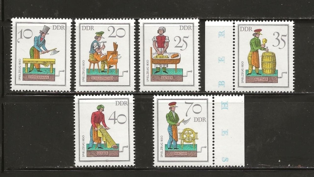GERMANY DDR – 1982 MNH CHRISTMAS TOYS SET – SCOTT 2312 – S203f