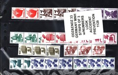 ODZ&ENDZ 33 GERMANY MNH STRIPS OF 3 w/NUMBERS LOOK ACCIDENT PREVENTION 1129