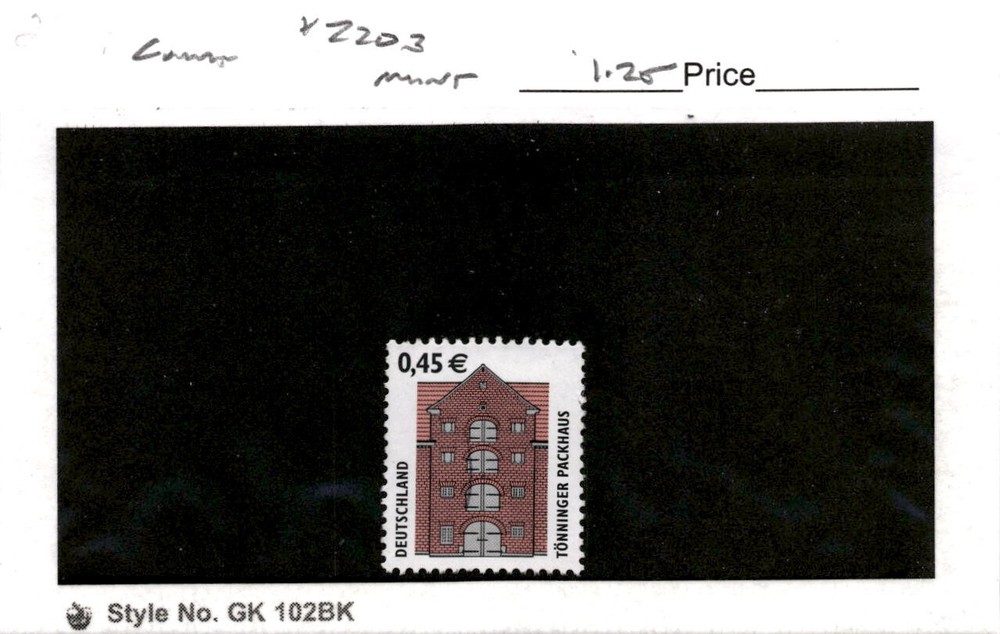 Germany, Postage Stamp, #2203 Mint NH, 2002 Historic Sites (AC)
