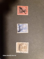 German Stamp Lot Of 3 Overprints & Cancels 3/20/80 Amaing Color!!! See Pics!!!