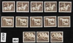 MH Stamp collection Munich Horse derby WWII Third Reich era stamps #2539