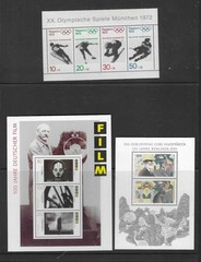 Germany (BRD, DDR). Set 260629#10SS (U/M, see scans). 10 souvenir sheets.