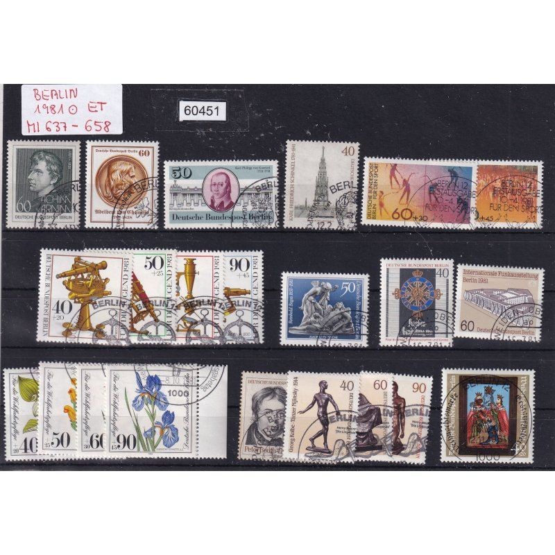 Berlin 1981, Mich.-Nr.: Completely stamped LUXURY (from subscription)