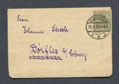 German Reich : Interesting small letter cover from 1921 – Mölningen – used