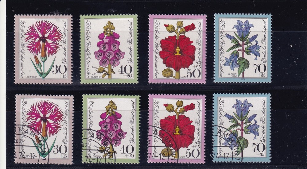 Bundesrepublik MNH ** & used 818-21 Scott B512-5 flowers