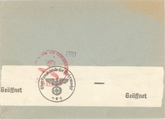 WWII 1942 Germany to Switzerland OKW Censored Cover 25Pf Rate Red Cross