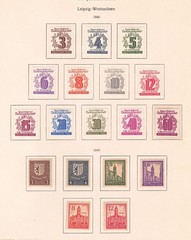 Germany – 1945-49, West Saxony Solidarity & Leipzig Fair issues, MH