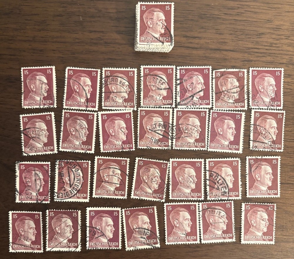 Stamp Germany Deutsches Reich Adolf Hitler 15 Pfennig 1941 Late MINTAGE