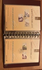 GERMANY FDS ETB 2001/24- 2001/49 27 FIRST DAY SHEETs W/ Binder Rare Set