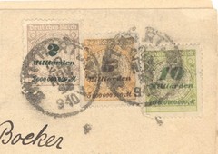 1923 Germany Hyperinflation Cover Milliarden Franking To Denver USA