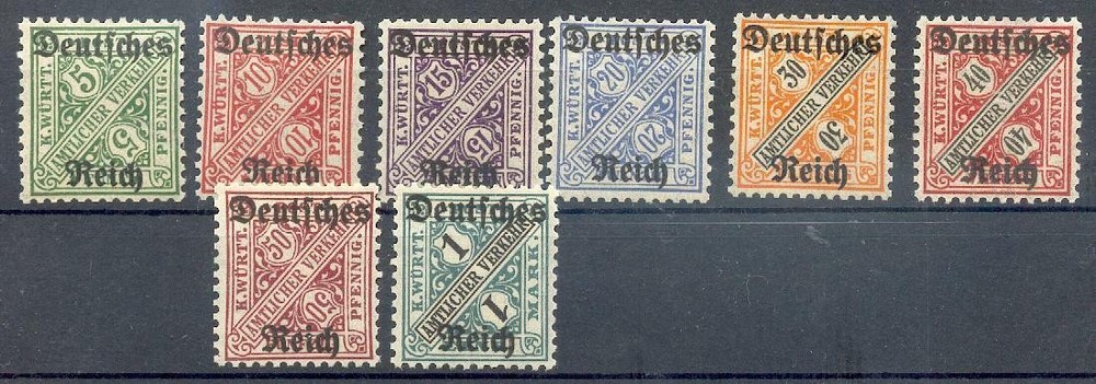 GERMANY OFFICIAL 1920 57-64 ** MNH FLAWLESS COMPLETE SET 65€(48440