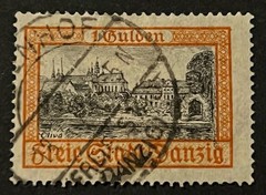Travelstamps: Germany Danzig Stamps Scott #194 Olivia Castle Used Handstamped