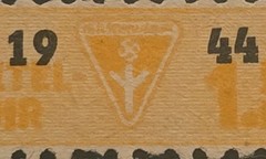 Germany MNG 1944 Third Reich Winter Relief Fiscal Revenue 1.50 Reich Mark