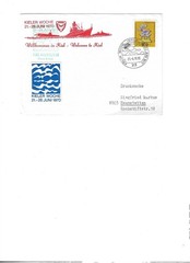 GERMANY 1970 Special Cover & Cancel sent from Kiel to Haunstettin – Kieler Woche