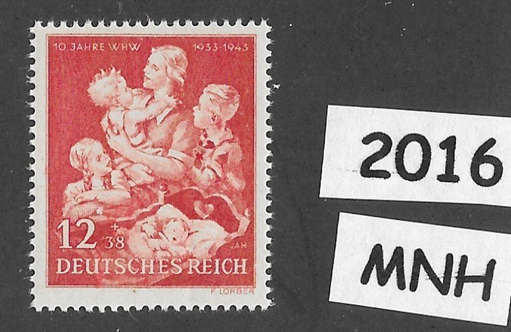 MNH stamp B246 1943 Winter relief Mother & Children / Third Reich Germany #2016