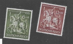 MNH stamp set B24-248 / Dresden Goldsmiths society / 1943 WWII Germany