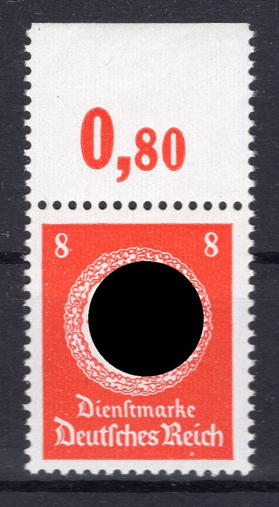 DR Dienstmarke 170bPOR Oberrand MNH Postfrisch Authentic