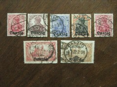 Danzig Mi No. 2-6, 8, 9 With Good Stamp, Die Market Values Infla-Geprüft g29)
