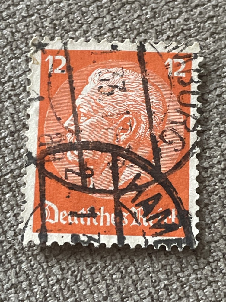 Historic 12P Orange “ German Realm – Paul von Hindenburg “ Germany 1932 TKS235*