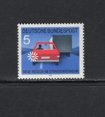 Germany 1971 TRAFFIC SIGN, SIGNAL TO PASS MNH SC 1059