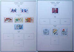 Germany Berlin 1948-1990 Postage Stamp Collection in Album Used Mint LH