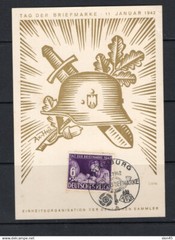 Germany 1942 Postal card Tag der Briefmarke Special cancel Hamburg 16713